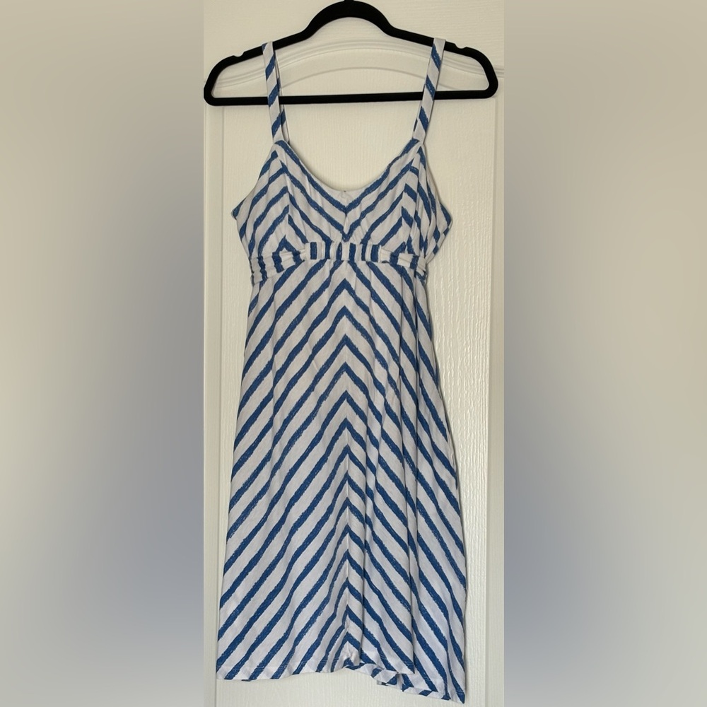 Lilly Pulitzer Blue and White Striped Sundress